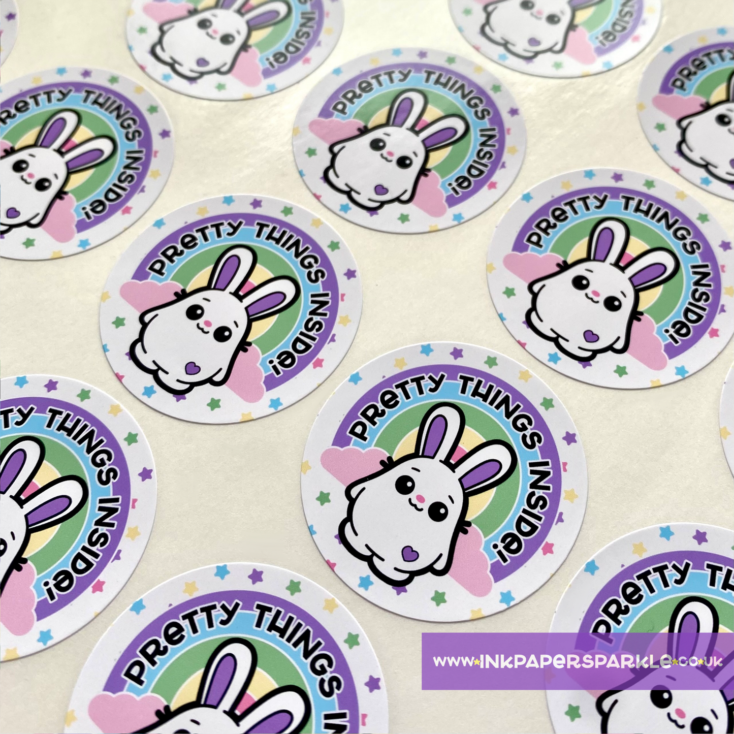 Kawaii Happy Post & Thank You Stickers