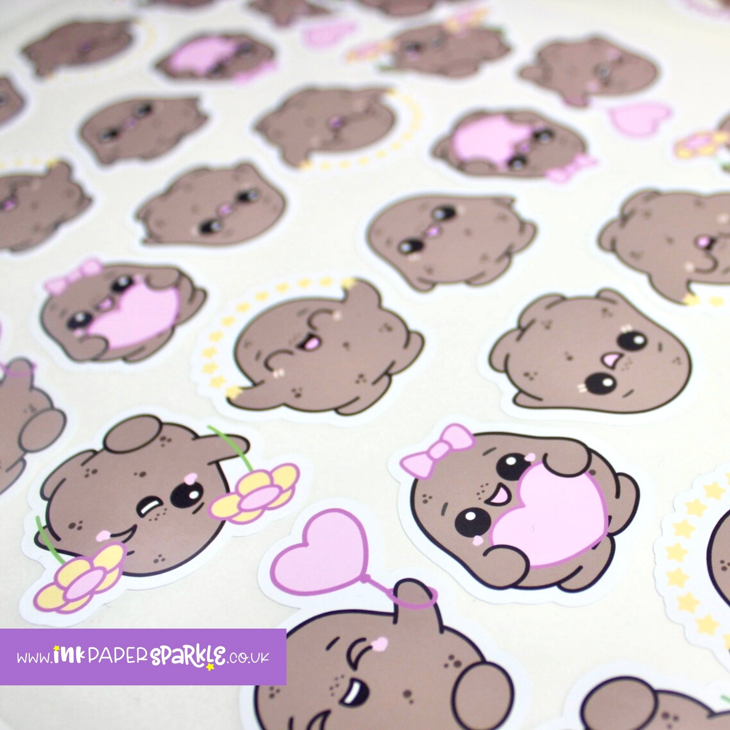 Sweet Potato Contour Cut Sticker Sheet