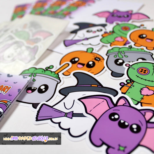 Kawaii Halloween Vinyl Sticker Pack