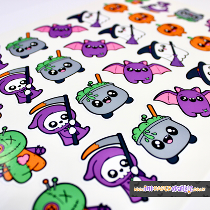 Contour Cut Kawaii Halloween Stickers