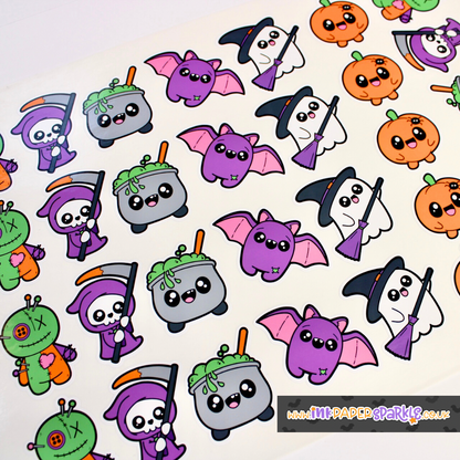 Contour Cut Kawaii Halloween Stickers