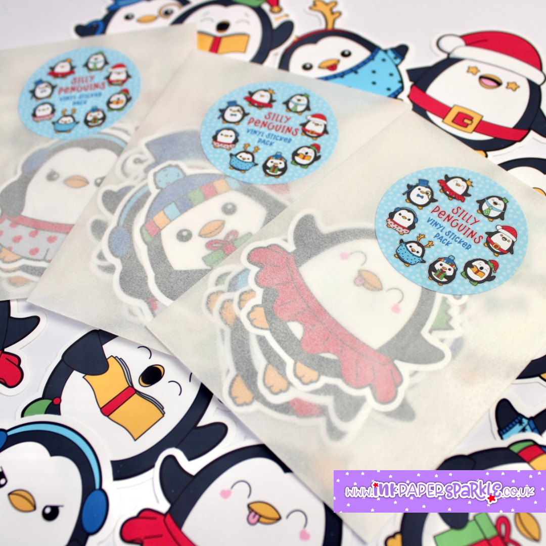 Silly Penguin Vinyl Sticker Pack