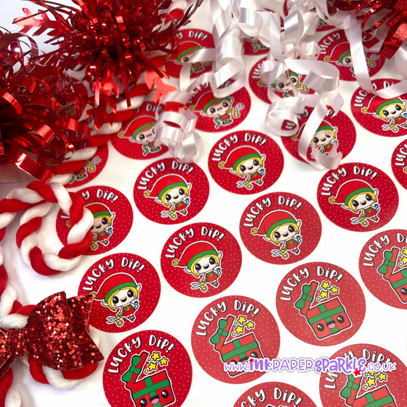 Cheeky Elf Lucky Dip Stickers / Sign