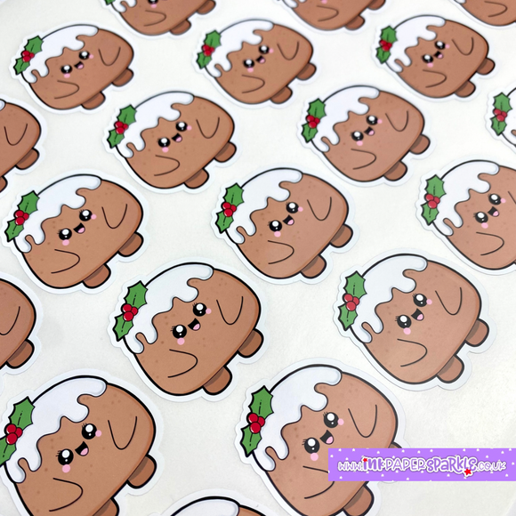 Cute Christmas ChubbiPud Contour Cut Stickers