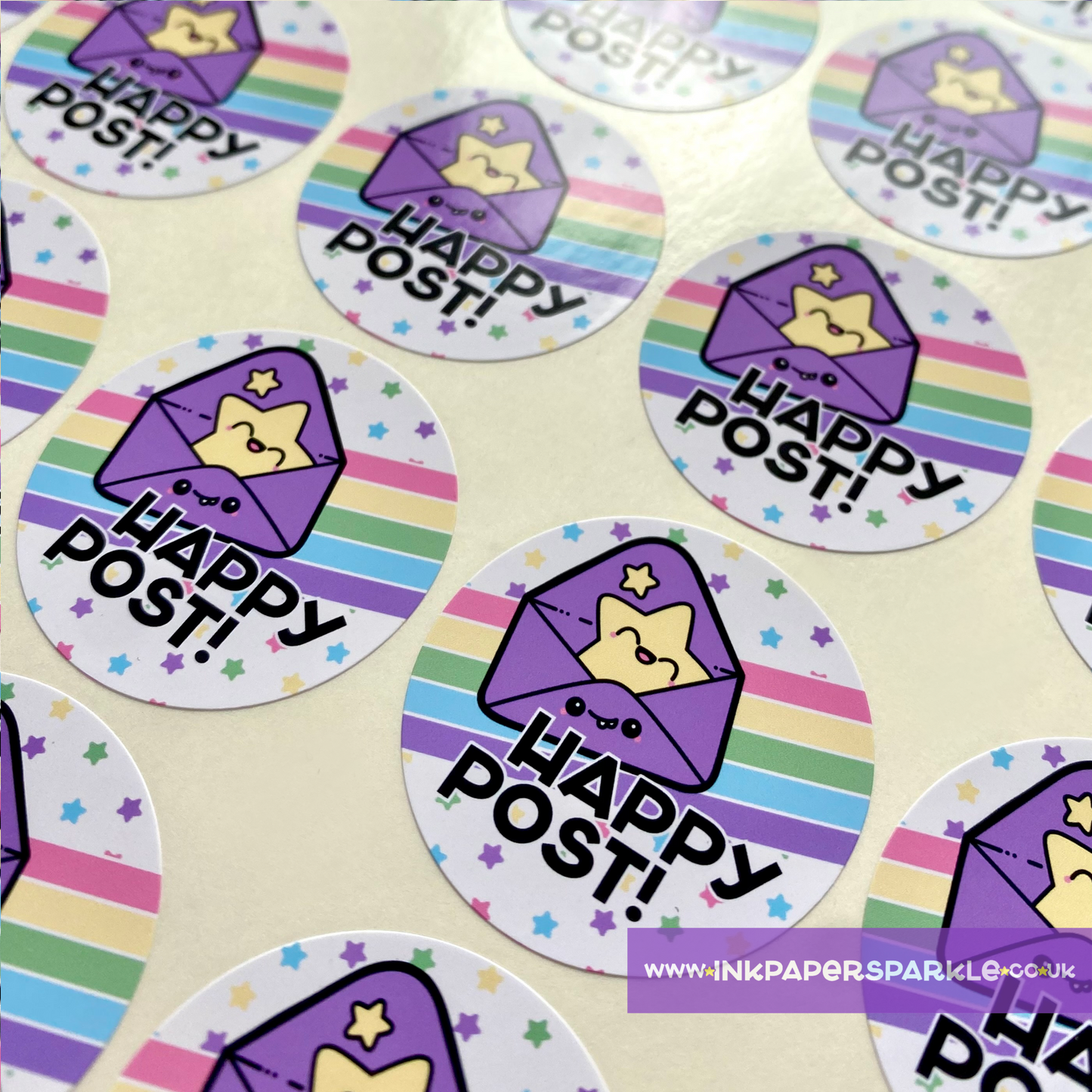 Kawaii Happy Post & Thank You Stickers