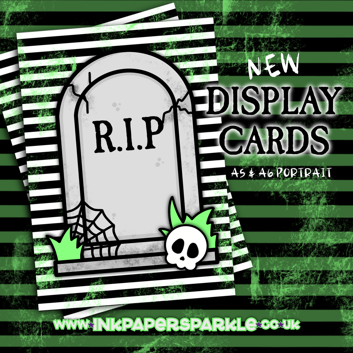 R.I.P Halloween Display Cards