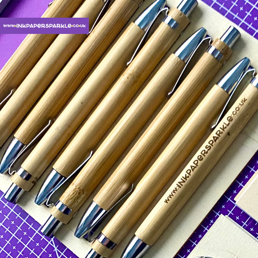 Engraved Bamboo Ballpoint Pen