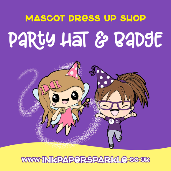 Dress Up Party Hat & Badge