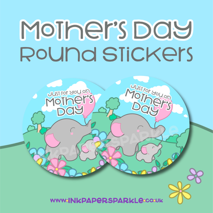 Mother's Day Stickers - Round