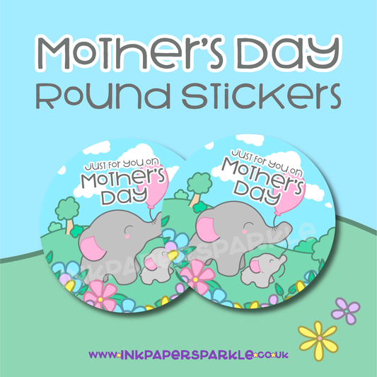 Mother's Day Stickers - Round