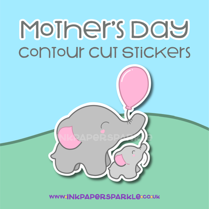 Mother's Day Stickers - Contour Cut