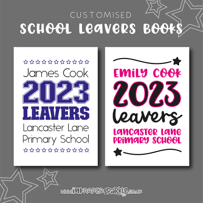 Custom School Leavers Books