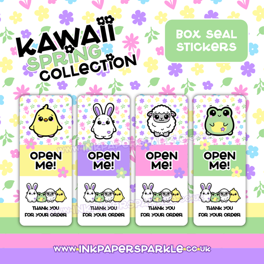 Kawaii Spring Box Seal Stickers