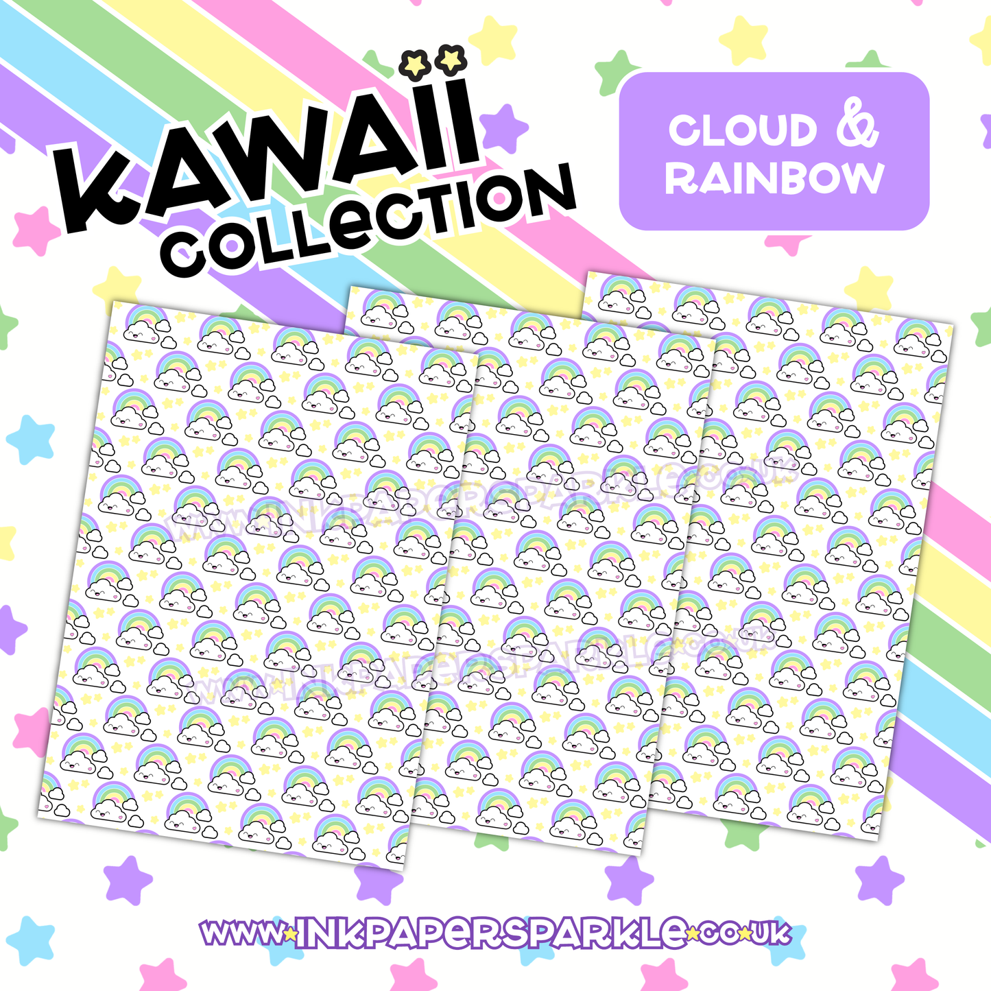 Kawaii Packaging Paper - White