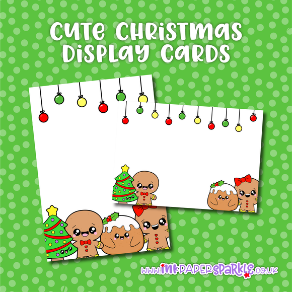Cute Christmas Display Cards