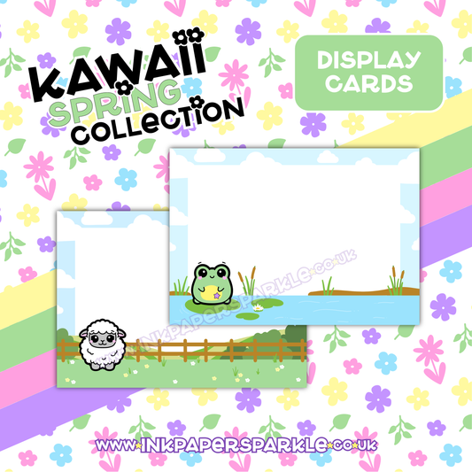 Kawaii Spring Display Cards