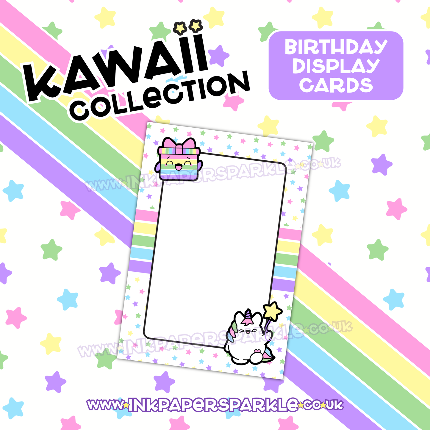 Kawaii Birthday Display Cards *New Designs*