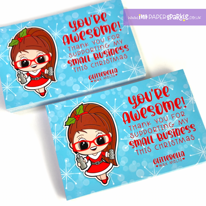 Illustrated Character Mascot Thank You Cards