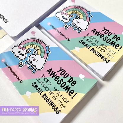 Illustrated Character Mascot Thank You Cards