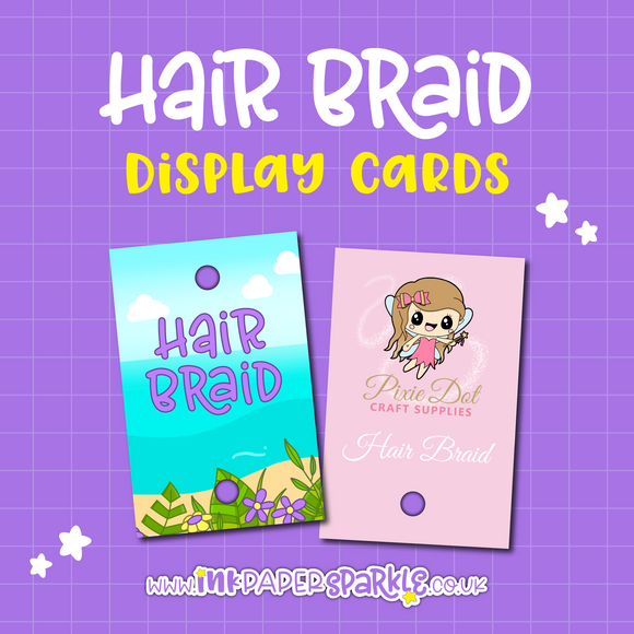 Hair Braid Display Cards
