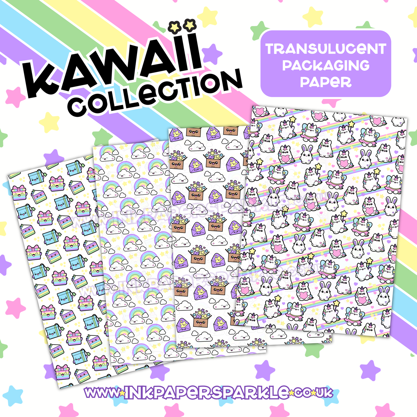 Kawaii Packaging Paper - Translucent *New Designs*