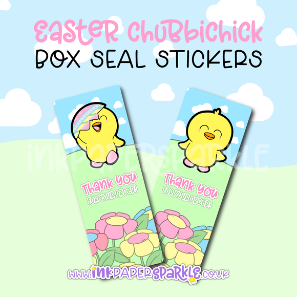 Easter ChubbiChick Box Seal Stickers