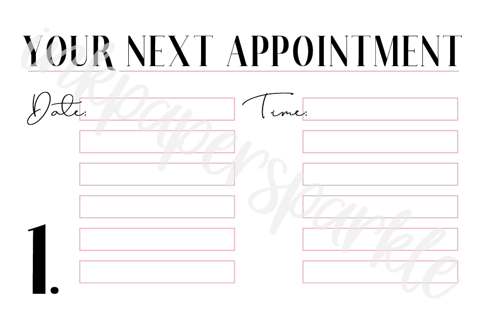 Appointment Cards