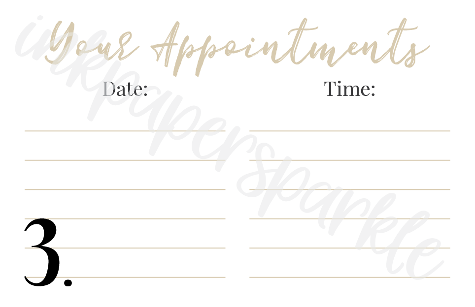 Appointment Cards