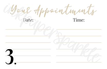 Appointment Cards