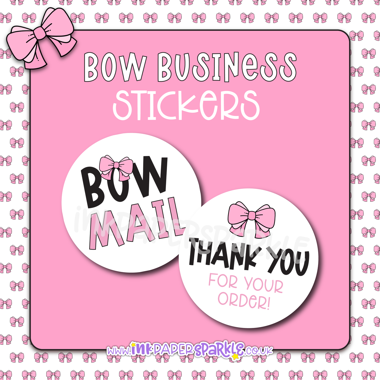 Bow Business Stickers