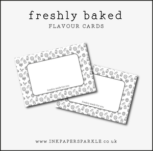 Freshly Baked Flavour Cards