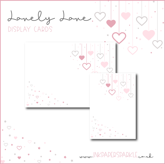 Lovely Love Display Cards