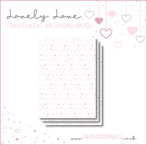 Lovely Love Packaging Paper - Translucent