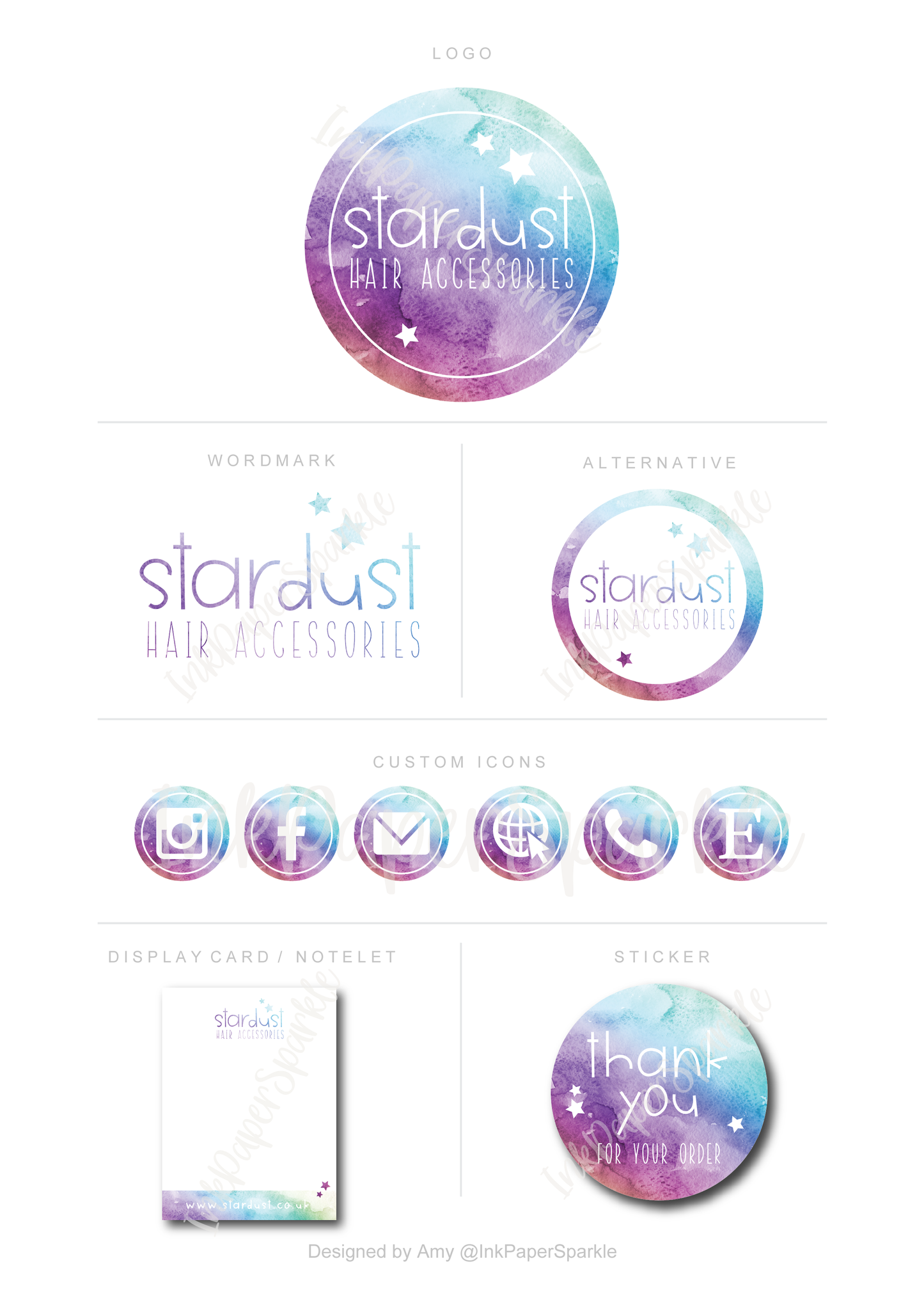 Branding Package - Stardust Hair Accessories