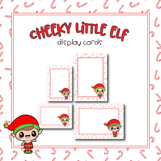 Cheeky Elf Display Cards