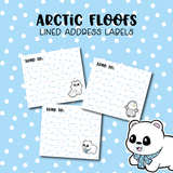 Arctic Floof Lined Address Labels