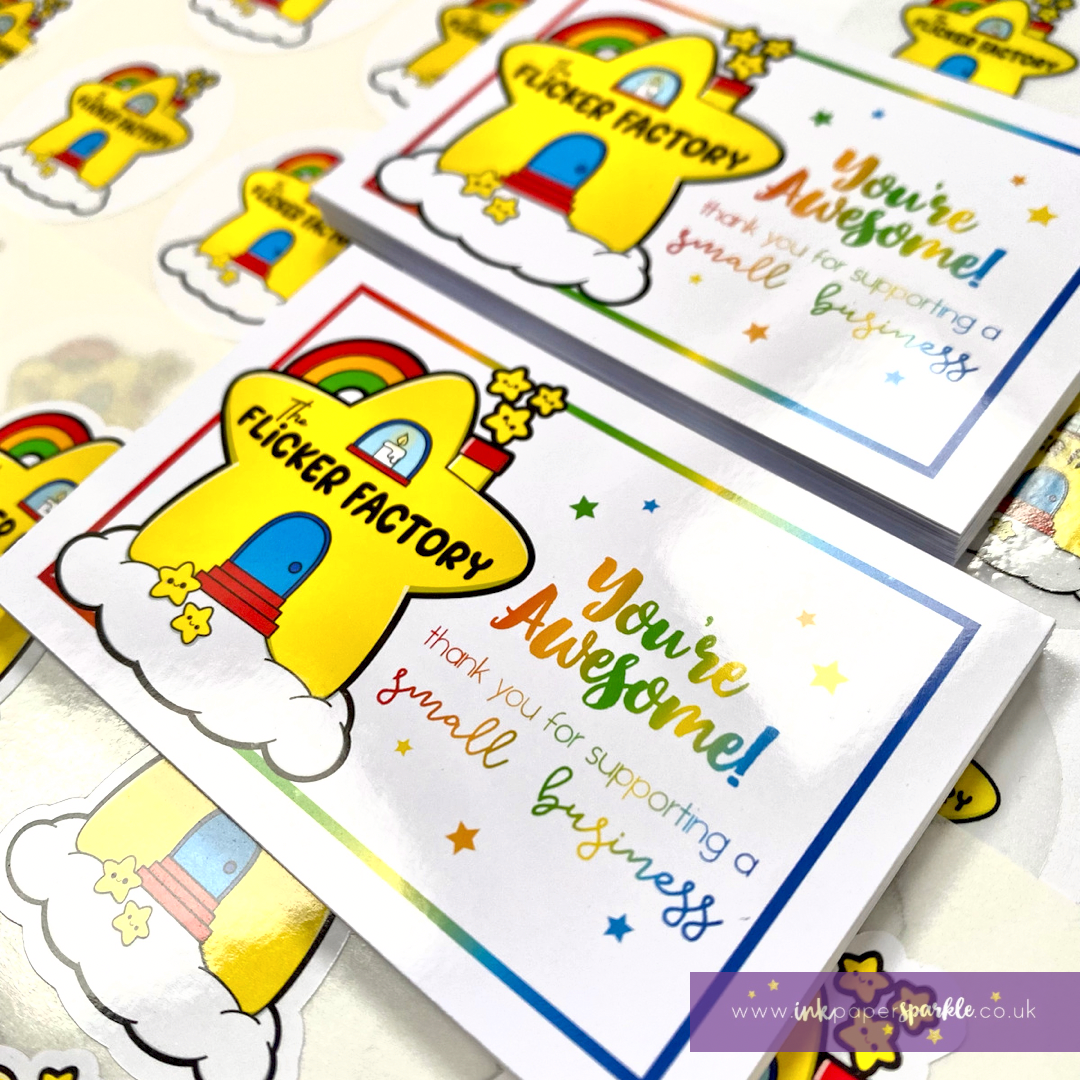 Illustrated Character Mascot Thank You Cards