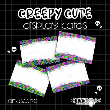 Creepy Cute Halloween Display Cards