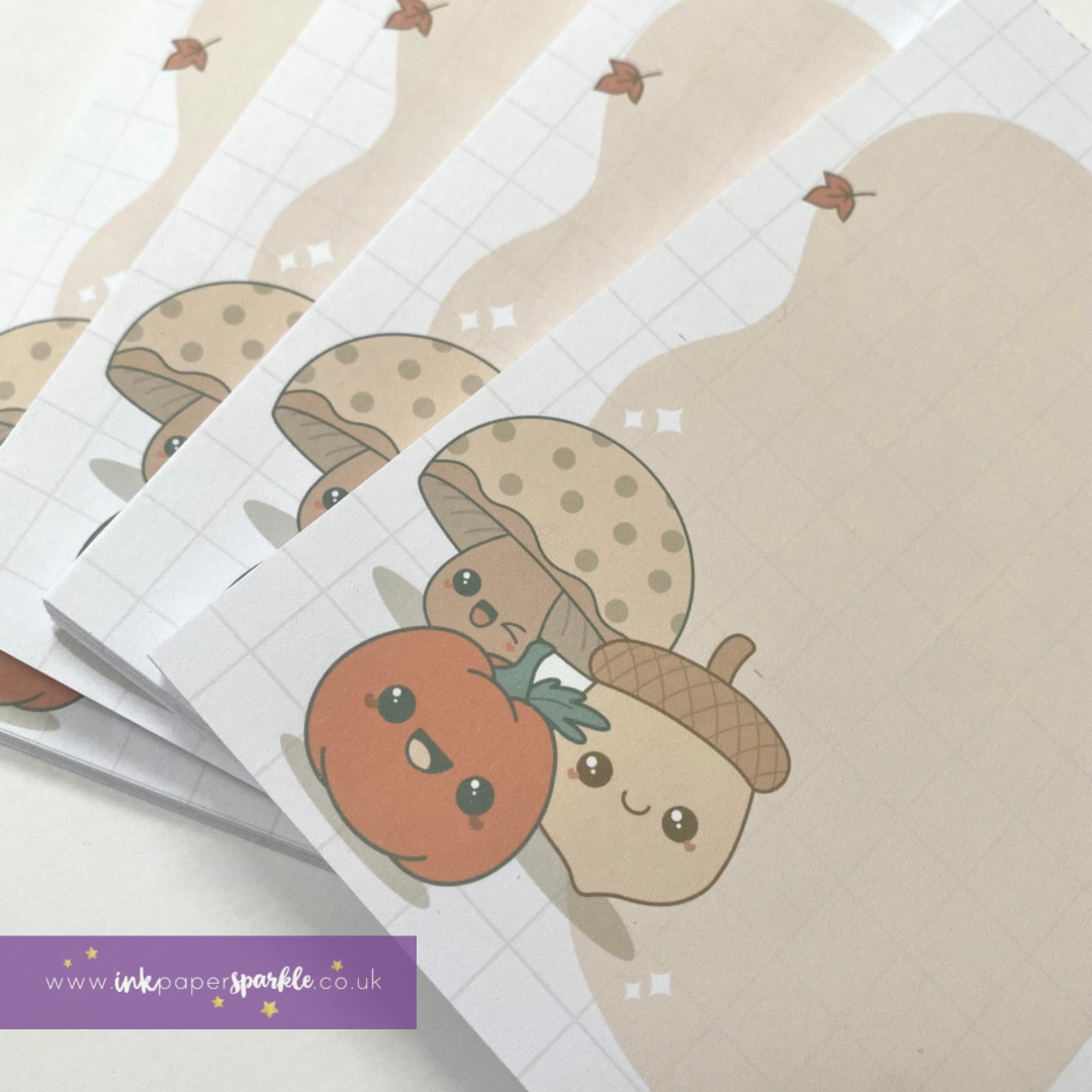 Kawaii Autumn Tear-off Note Pad