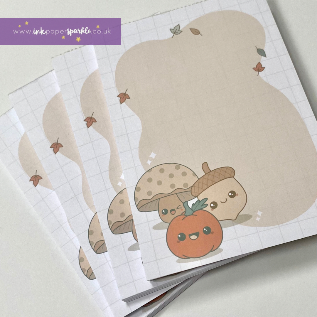 Kawaii Autumn Tear-off Note Pad