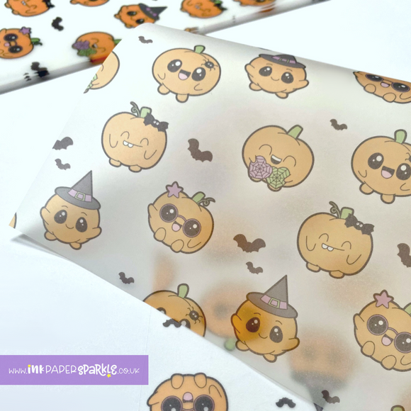Happy Lil Pumpkin Packaging Paper - Translucent