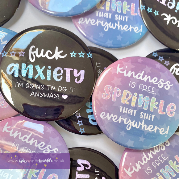 Sweary Large Button Badges