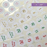 Advent Countdown Value Pack Stickers