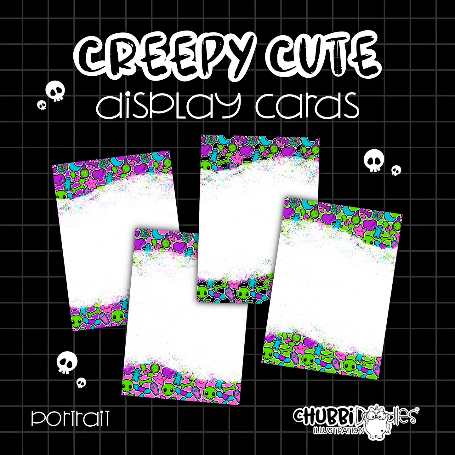 Creepy Cute Halloween Display Cards