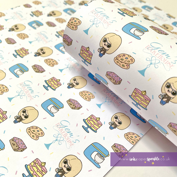 Character Packaging Paper - White