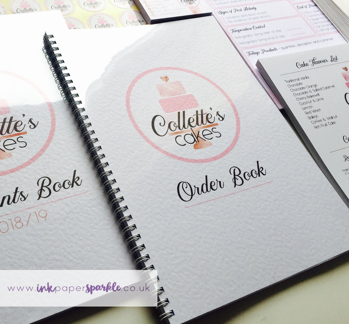 Personalised Cake Order Books