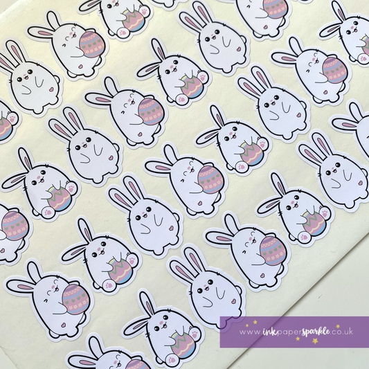 Easter Chubbibunny Contour Cut Stickers