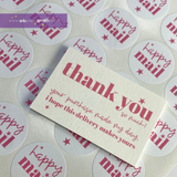 Happy Mail & Thank You Stickers