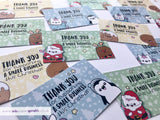 Kawaii Christmas Thank You Cards