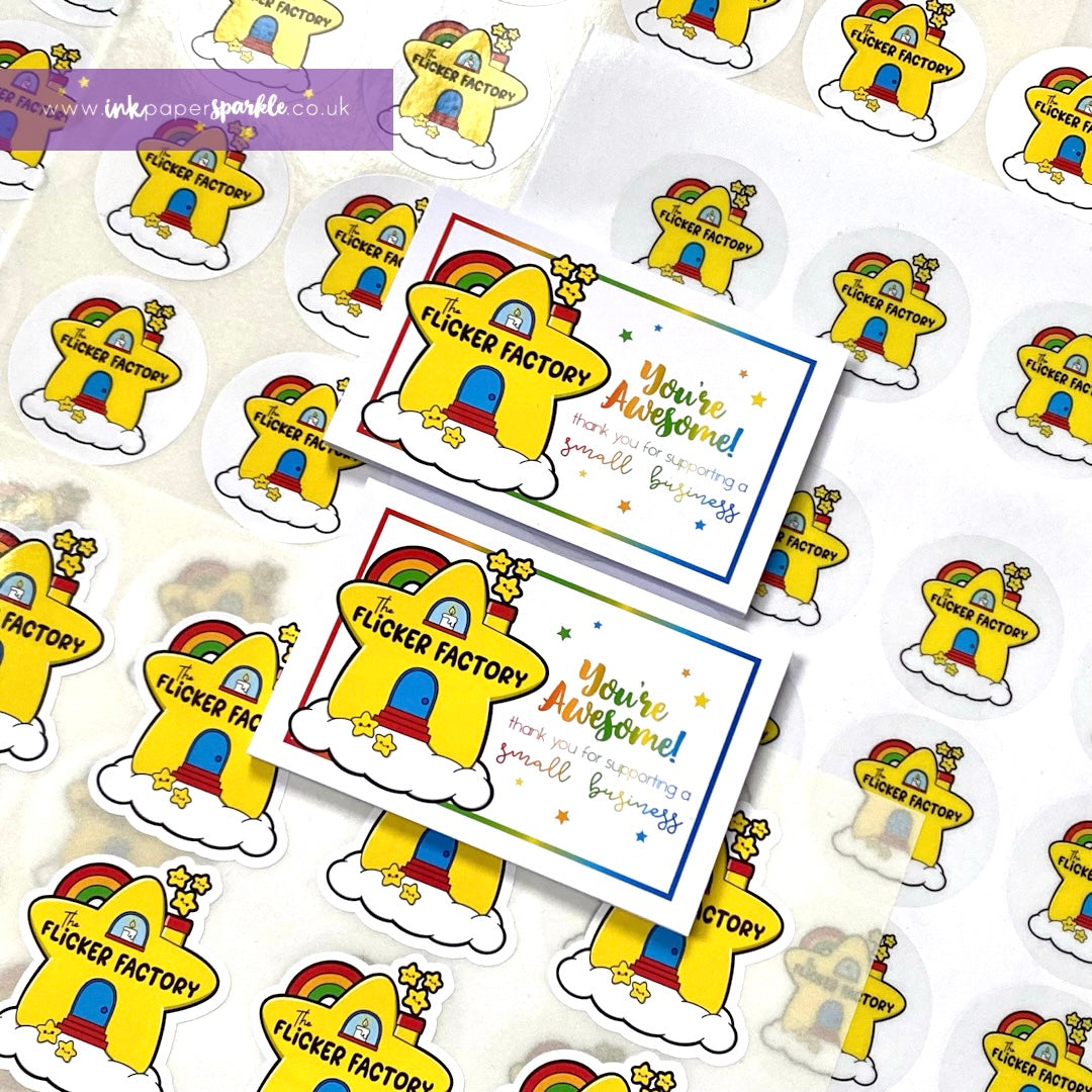 Illustrated Character Mascot Thank You Cards